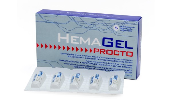 HemaGel Procto medicininės žvakutės N5